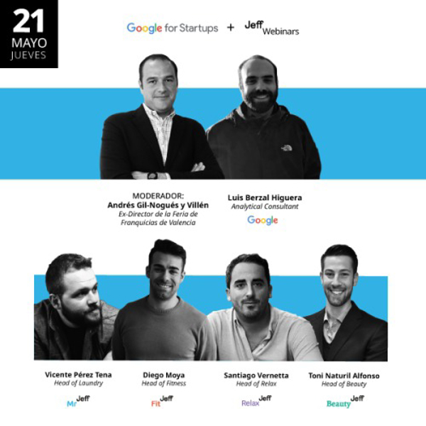 Evento Jeff Franquicias y Google: jueves 25 a las 11:00 h (horario Perú)