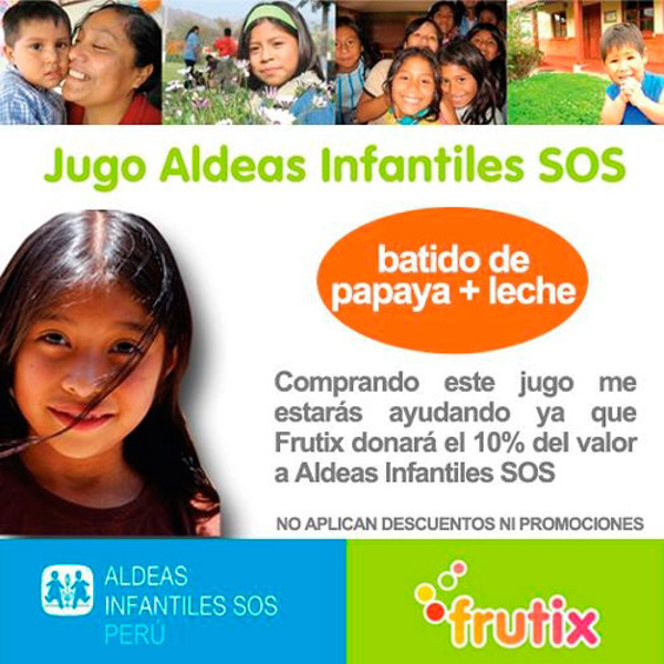 La red de franquicias Frutix apoya a Aldeas Infantiles SOS