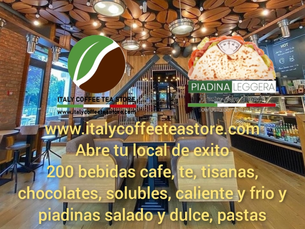Negocio degustacion, tienda, distribucion de cafe, te, etc., de Italia, 150 bebidas en exclusiva de zona y metodologia que garantiza 20.000 € mes beneficio. 