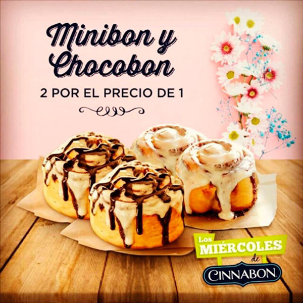 Descubre los miércoles de la franquicia Cinnabon