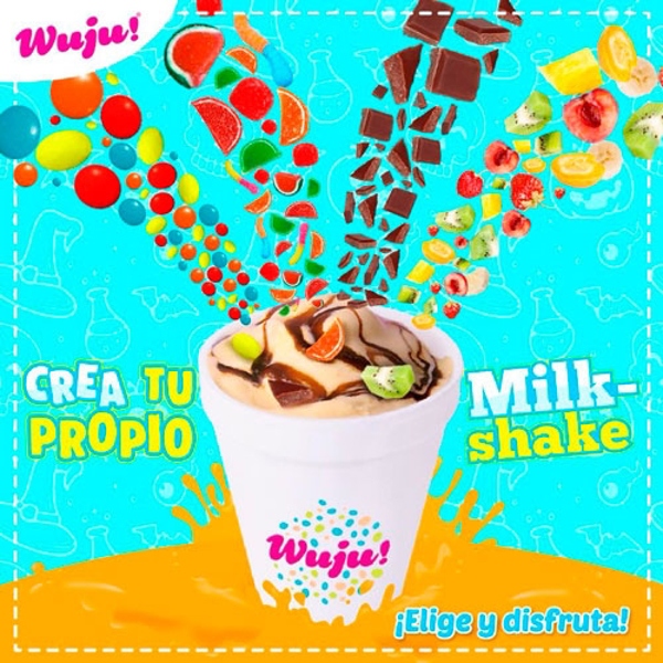 Disfruta del Milkshake perfecto en las franquicias Wuju!