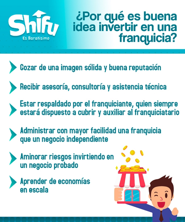 ¿Sabes porque es buena idea invertir en nuestras franquicias Shifu?  Conoce los beneficios que tiene para ti.